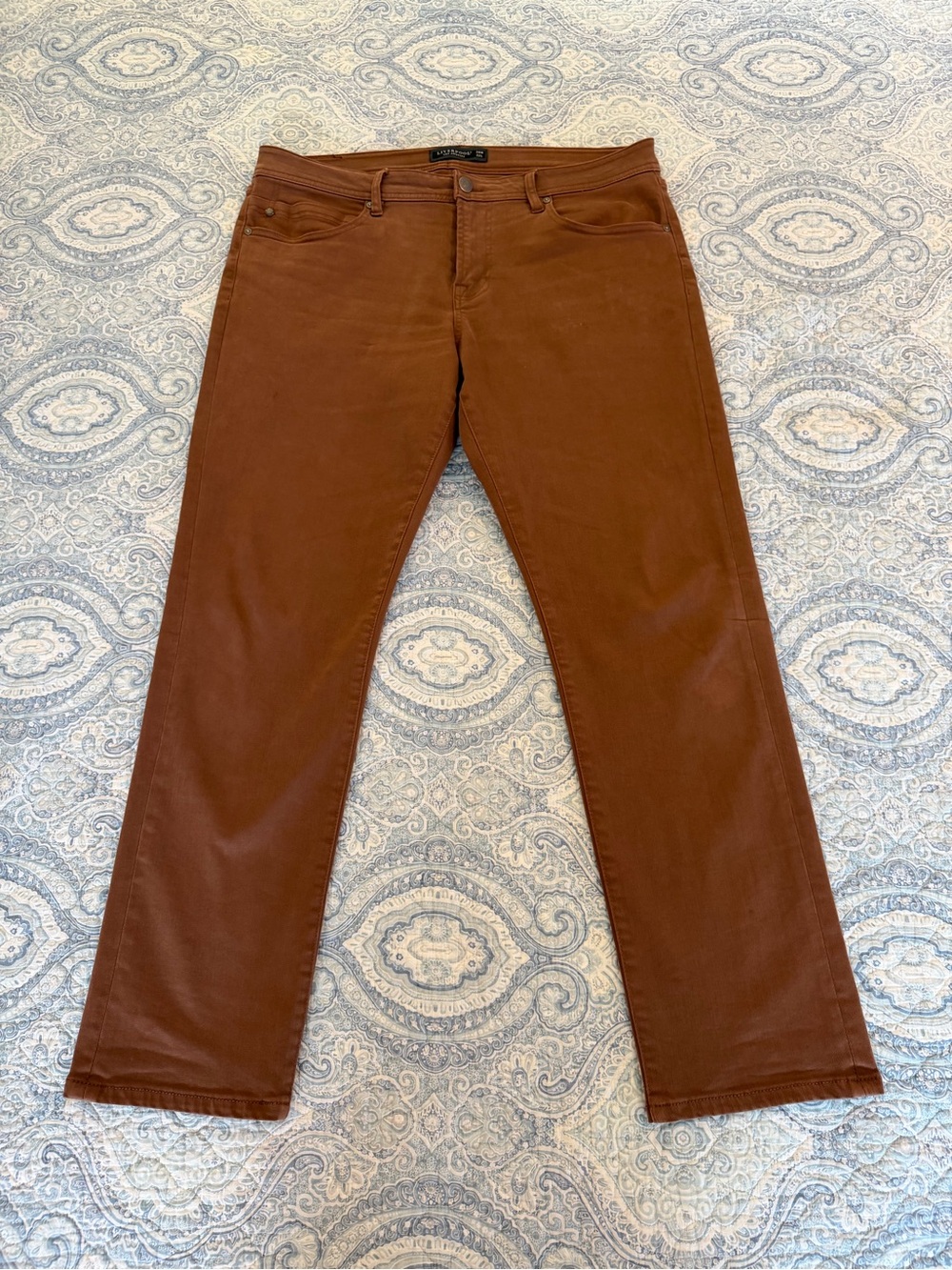 Liverpool Los Angeles Regent Relaxed Straight Brown Pants 38x32